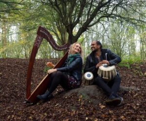 Harpist Eleanor Turner and tabla player Mendi Singh (002)