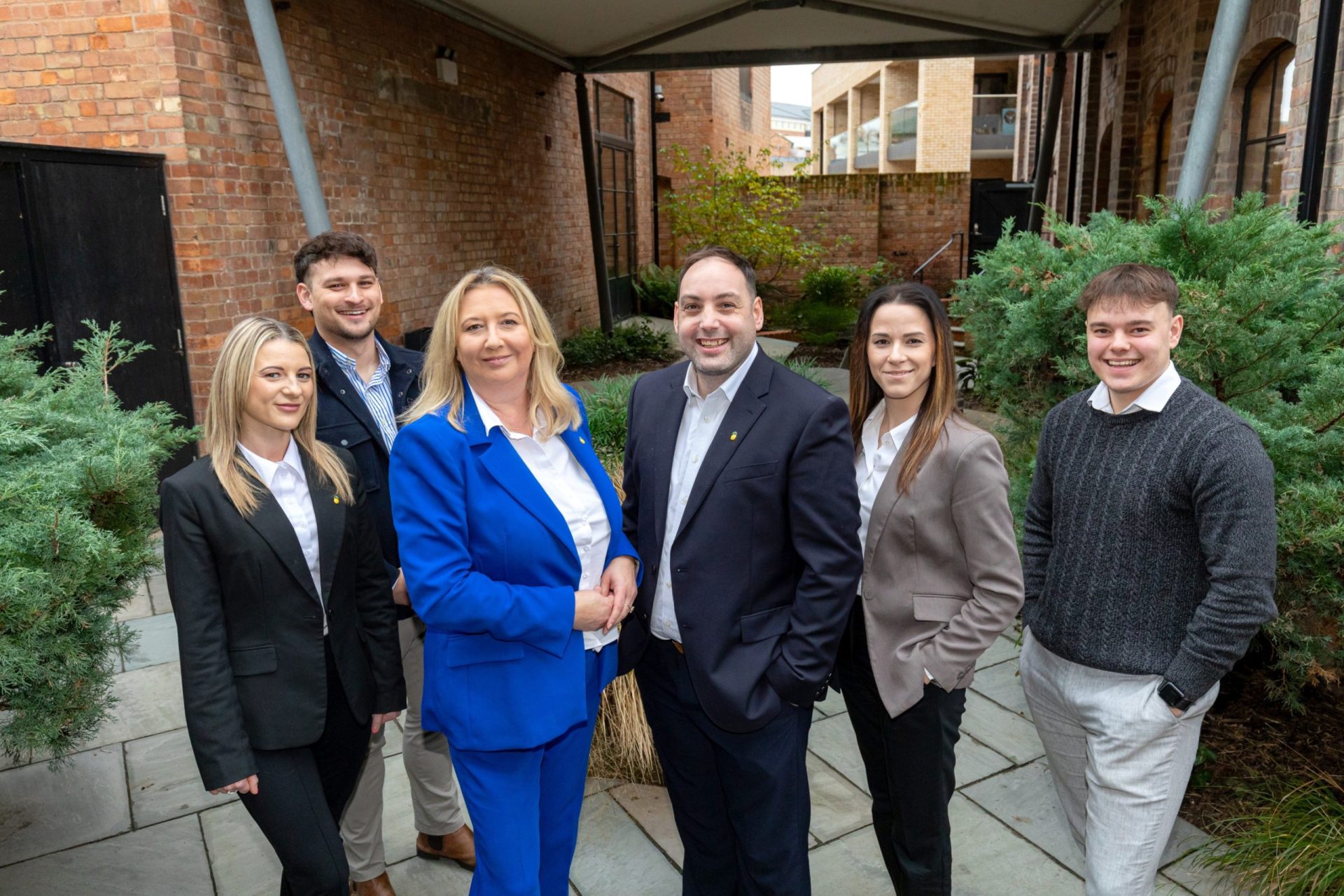 Kasia Krieger (centre) with team from Pineapple Recruitment